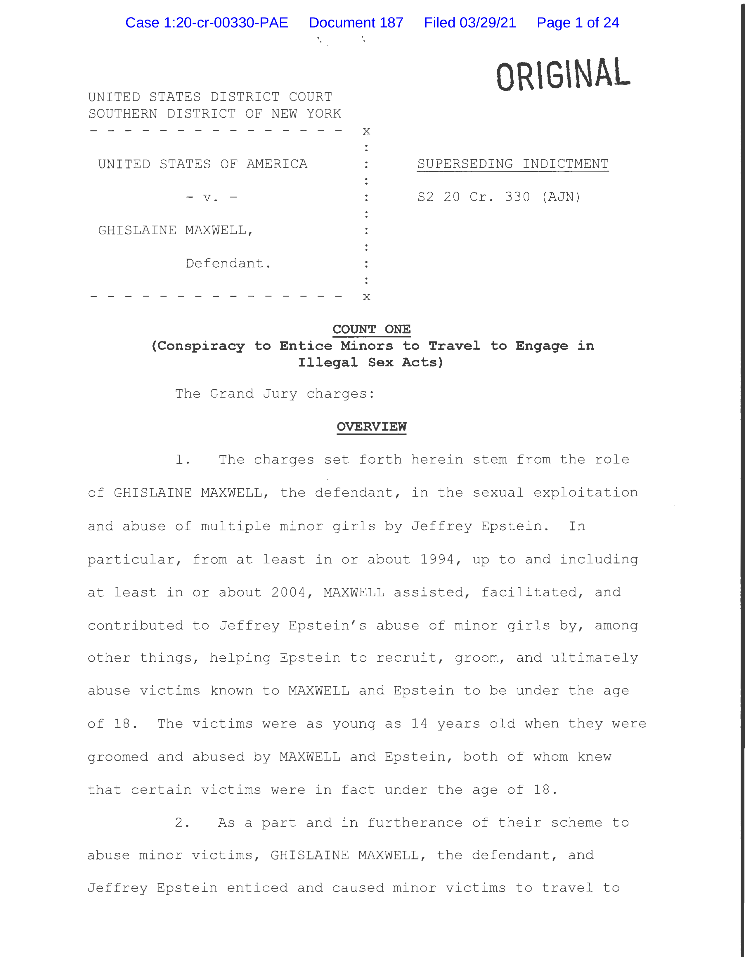 maxwell updated indictment